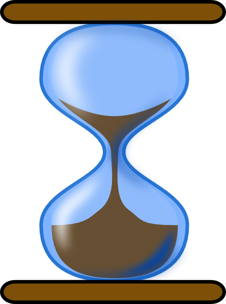 Hourglass Clip Art - Patience Clipart (444x597), Png Download