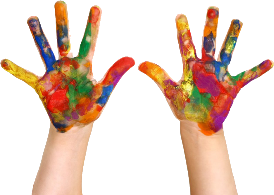 Finger Painting Png - Kids Art (1024x728), Png Download