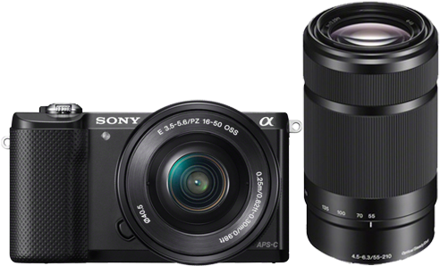 Mrp Rs 45,990/- - Ilce-5000l Body With Standard Zoom Lens (500x417), Png Download