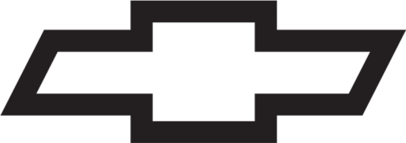 Bow Tie Clipart Logo Png - Chevy Logo Black And White (800x800), Png Download