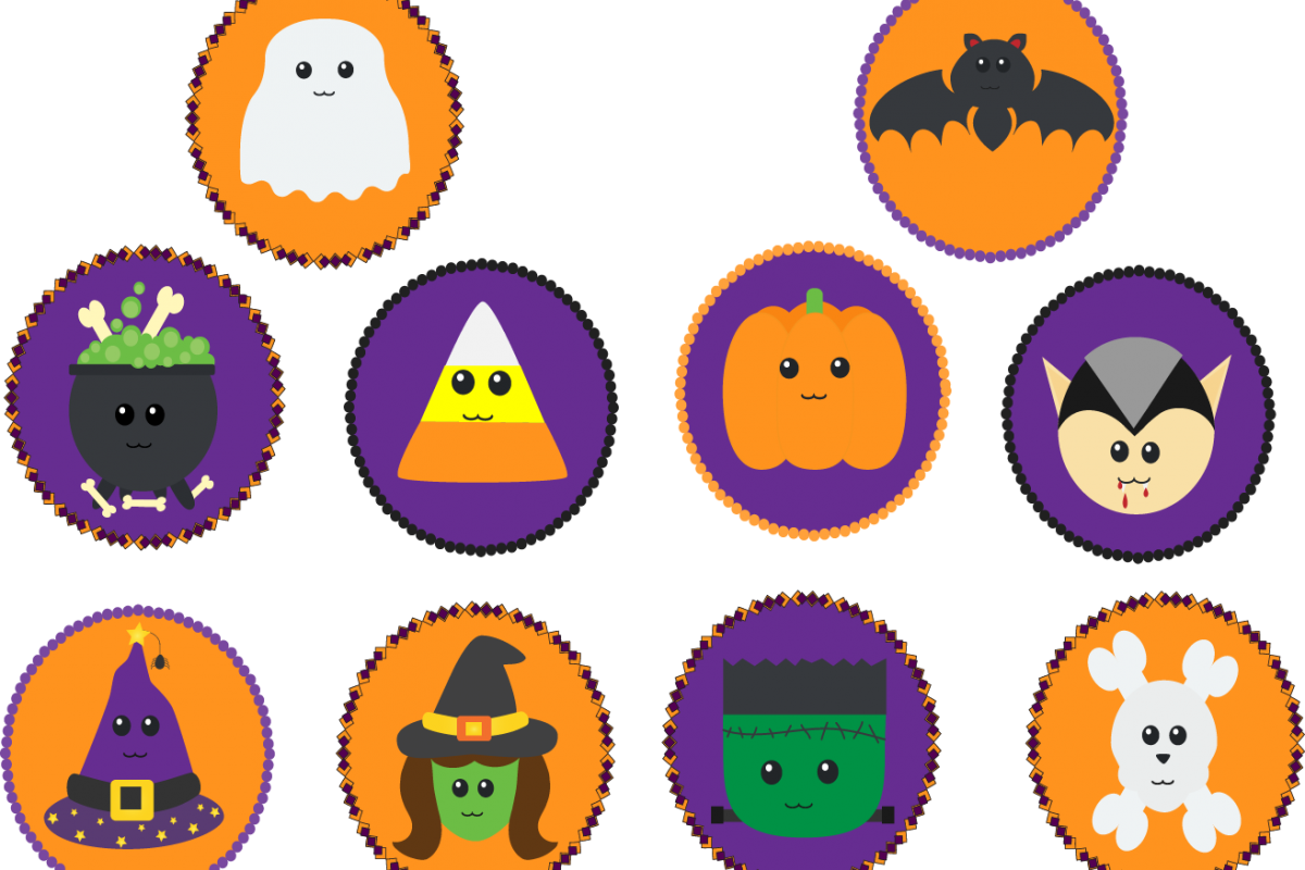 Halloween Icon Set Example Image (1200x800), Png Download