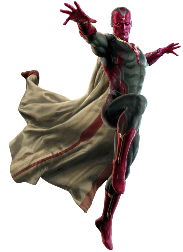Marvel Vision Free Png Image - Vision Avengers Age Of Ultron Png (600x909), Png Download