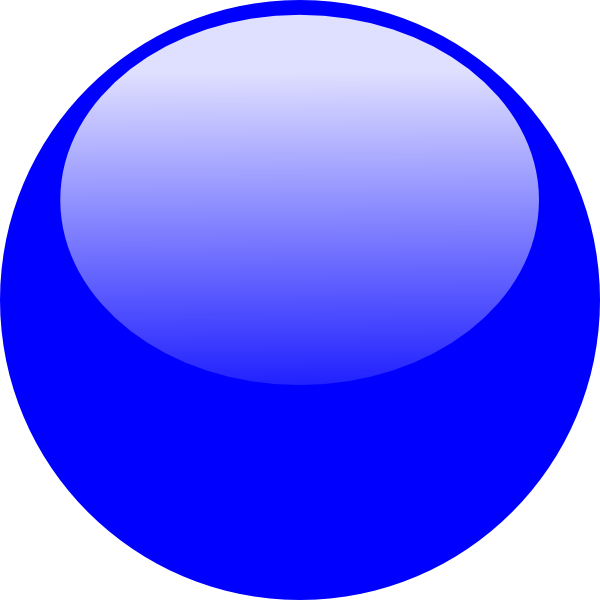 Bubble Blue New Clip Art At Clker - Dark Blue Bubble Png (600x600), Png Download
