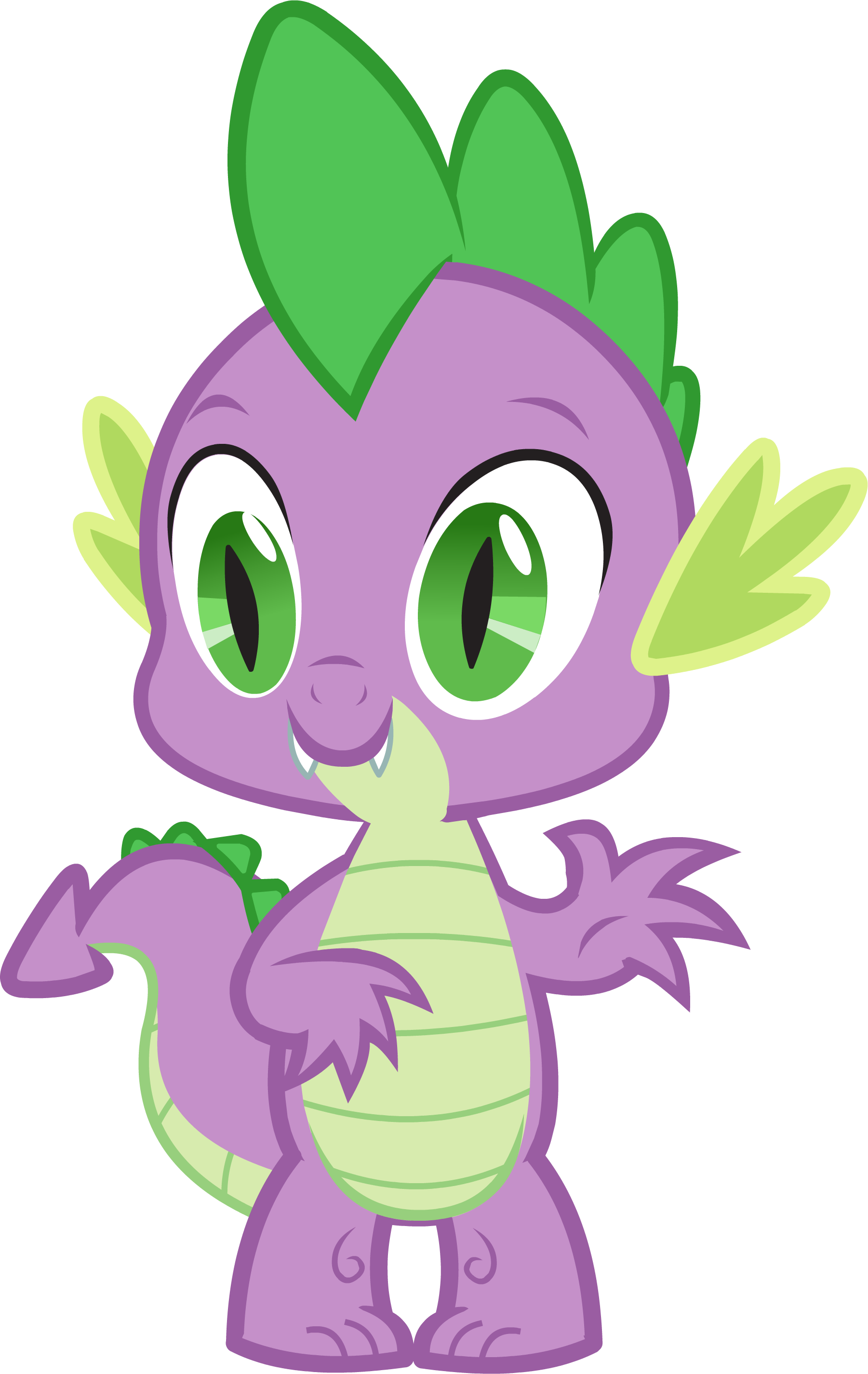 Canterlot Castle Spike 1 - My Little Pony Dragon Spike (1801x2851), Png Download