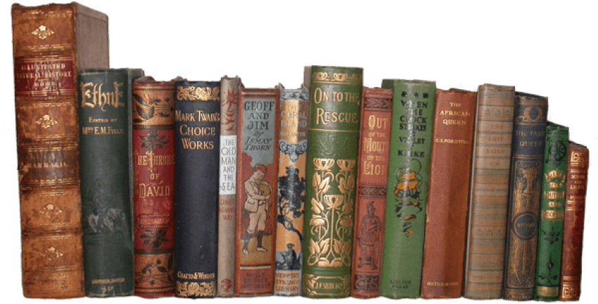 Free Png Collection Of Old Books Png Images Transparent - Books In Library Png (850x454), Png Download