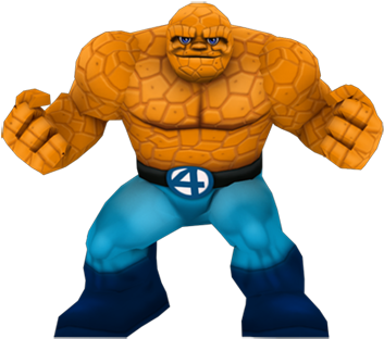 Thing Full Body - Super Hero Squad Thing (360x364), Png Download