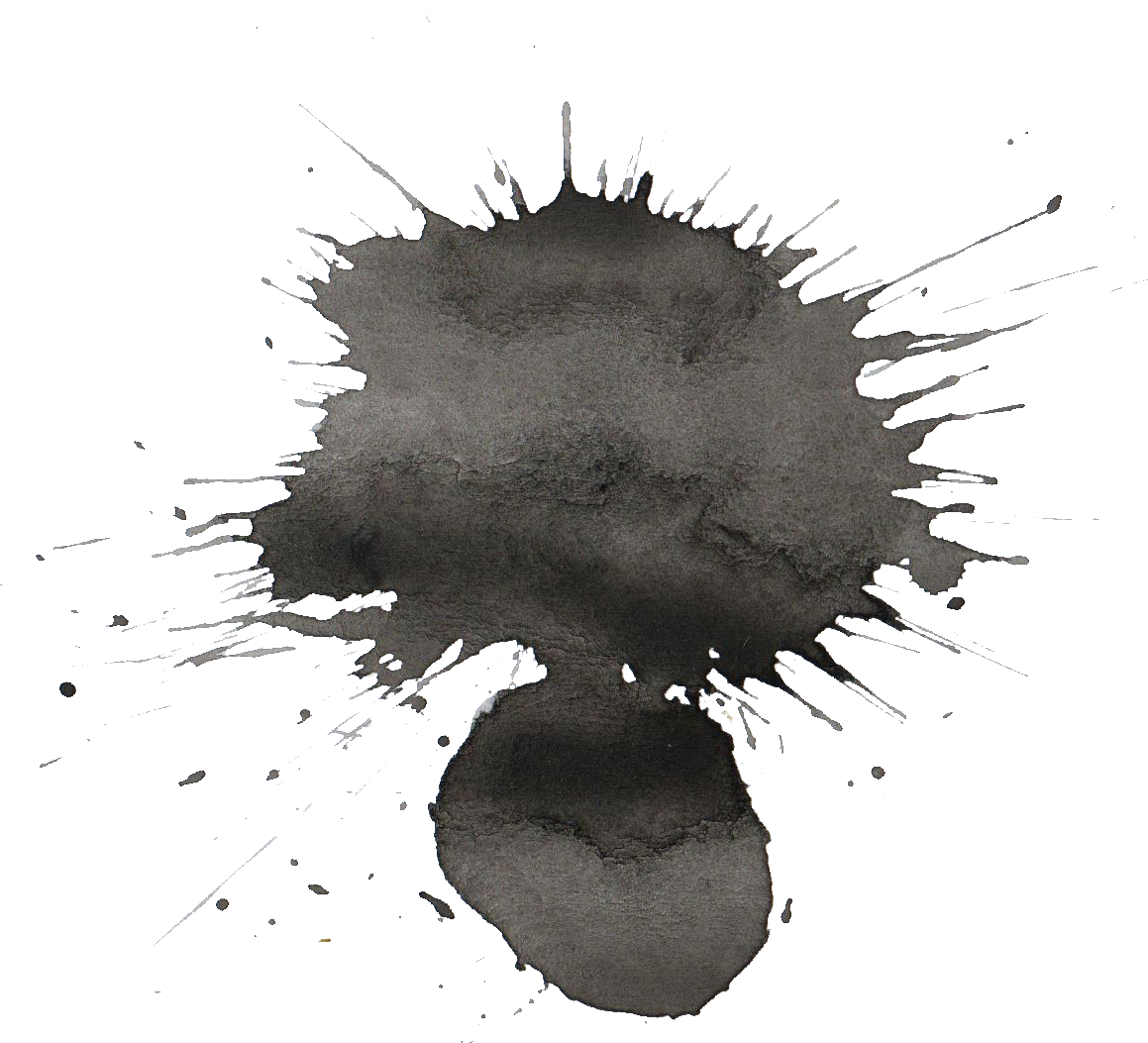 Black Watercolor Png Transparent Onlygfx Com - Reflection (1159x1053), Png Download