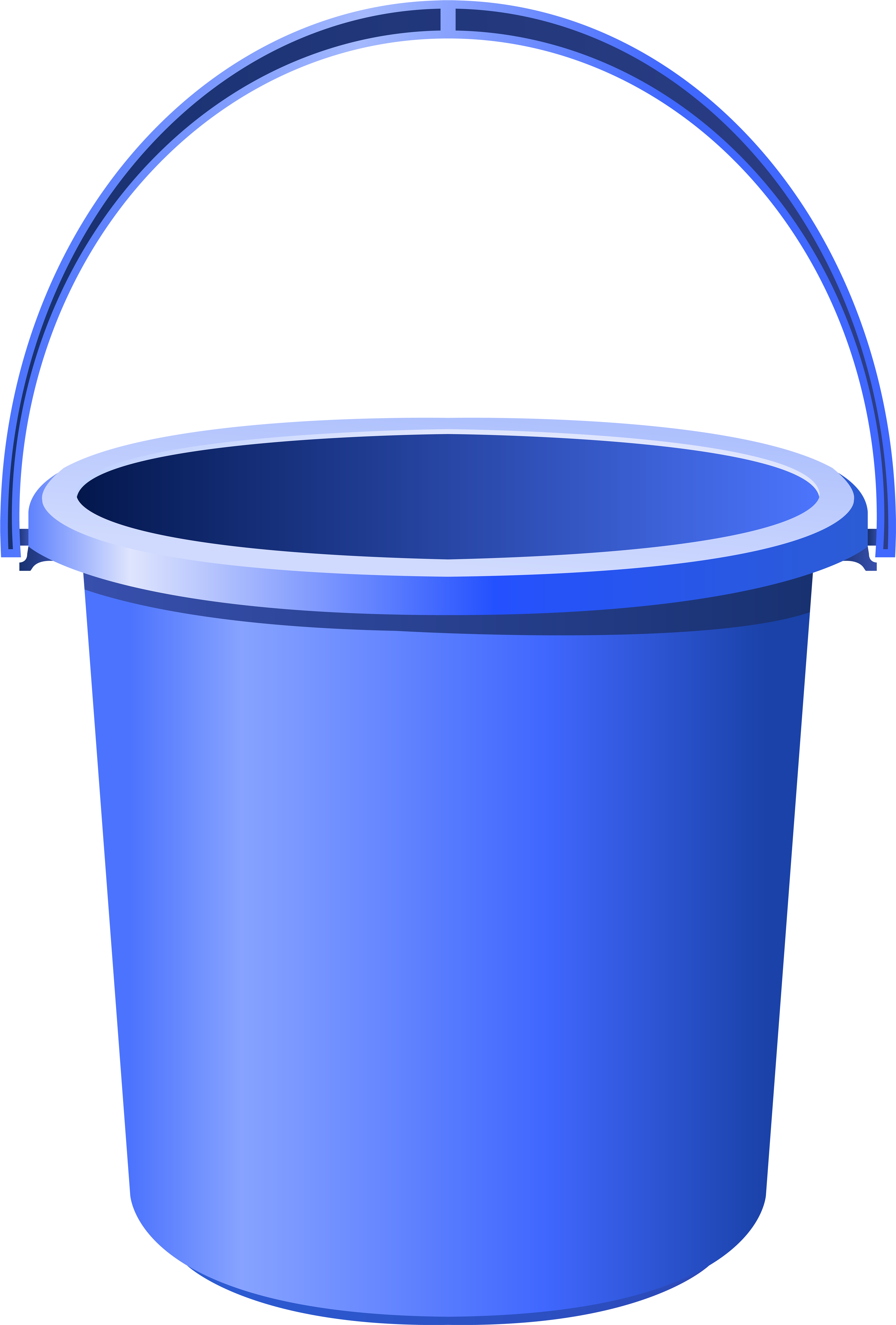 Blue Bucket Png Clip Art Image - Clip Art (5457x8000), Png Download