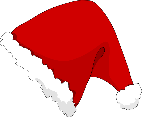 Vector Transparent Stock Christmas Hat Clipart - Christmas Hat Clipart (600x494), Png Download