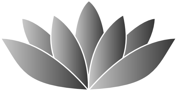 How To Set Use Silver Lotus Flower Clipart (600x308), Png Download