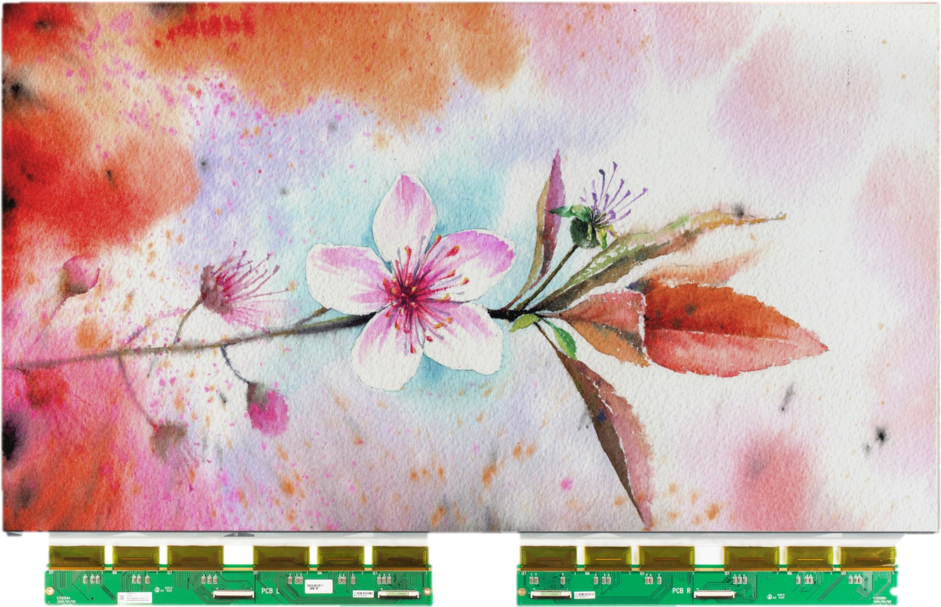 Ec312tt2 - Sie Holen Freude-pfirsich-blüten-aquarell Karte (1500x1005), Png Download