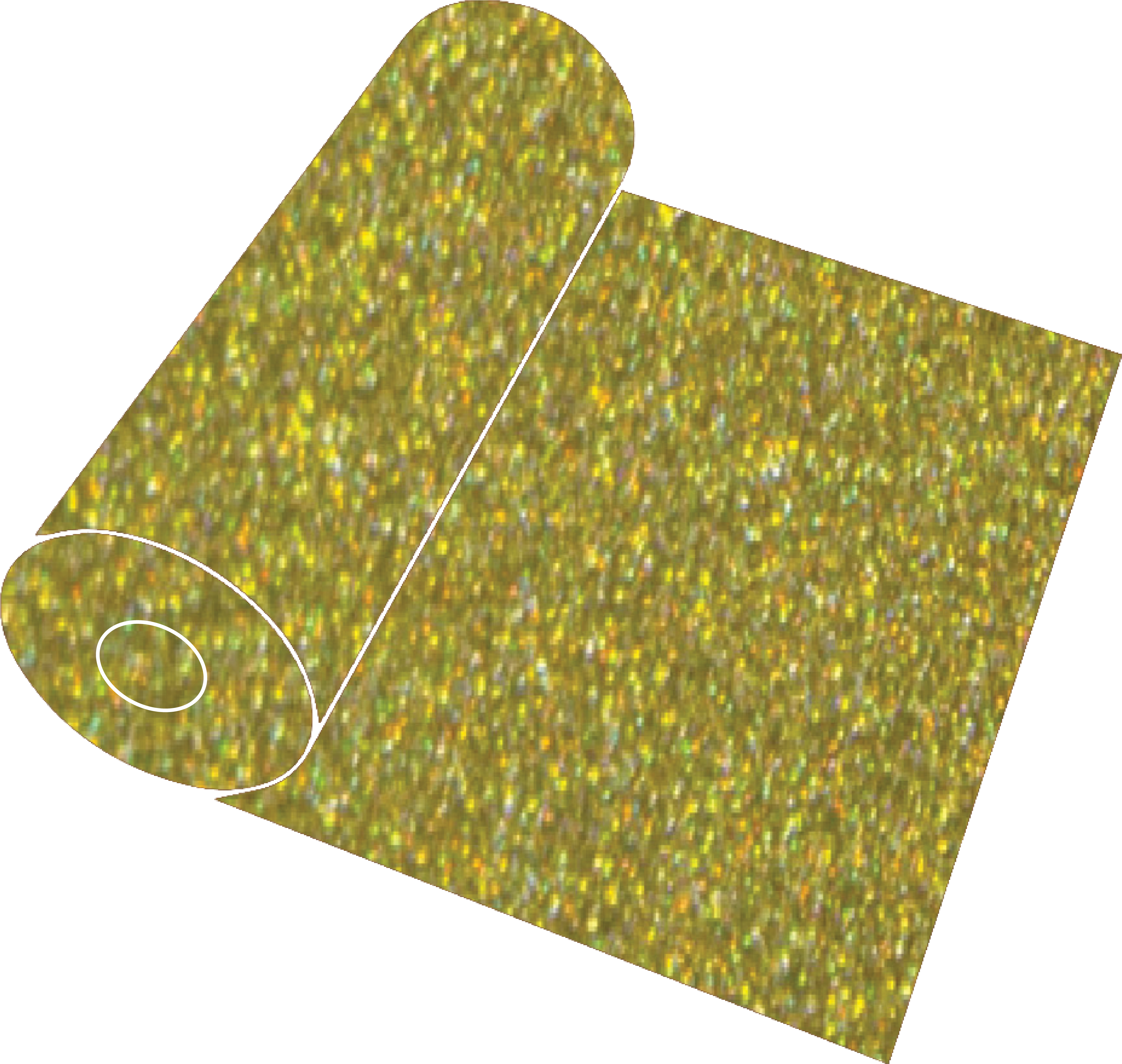 20" Gold Confetti Glitter Roll - Confetti (3864x3684), Png Download