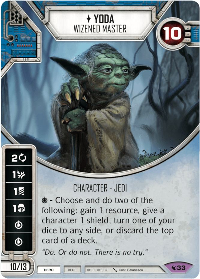 Destiny Singles - Star Wars Destiny Yoda (724x1000), Png Download