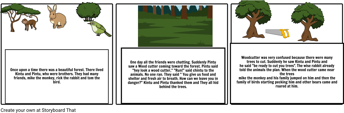 Save A Tree - Cartoon (1164x385), Png Download