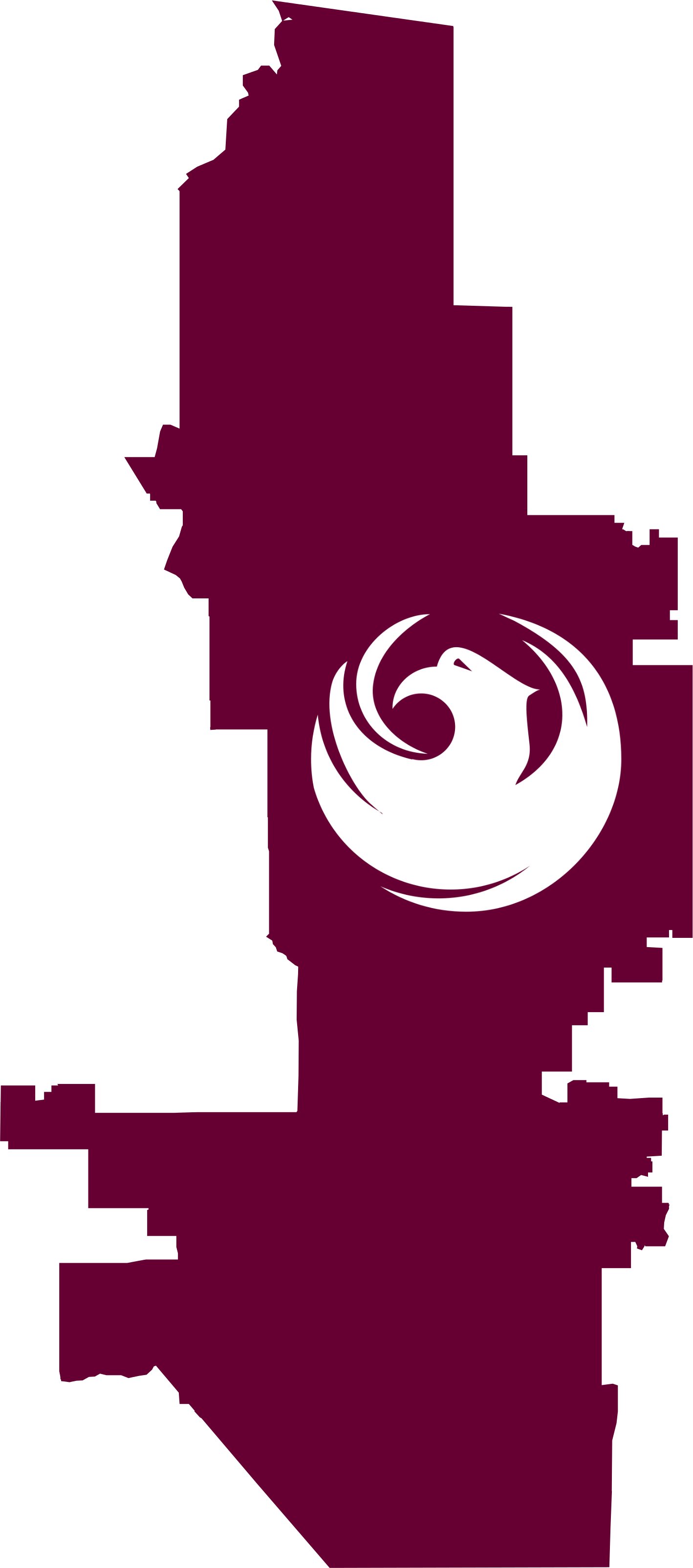 Flag Map Of Phoenix - Quinn Flags Custom 2' X 3' Phoenix Nylon Flag W/ Heading (1418x3210), Png Download