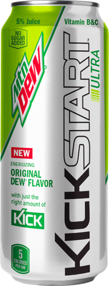Mtn Dew Kickstart Ultra - Mt Dew Kickstart Ultra (219x575), Png Download