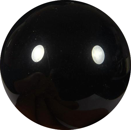 Black Obsidian Crystal Ball 02 - Twitter (451x446), Png Download