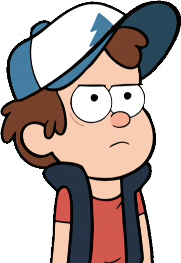 S1e18 - Dipper - Transparent - Cartoon Character Gravity Falls (380x543), Png Download