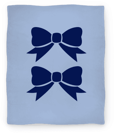 Blue Bows Blanket - Ribbon Designs Black And White (484x484), Png Download