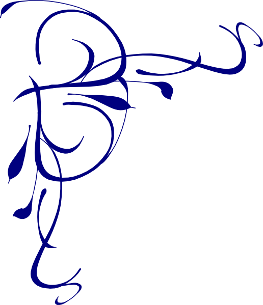 Blue Flower Clipart Top Border Pencil And In Color - Vine Clip Art (516x599), Png Download
