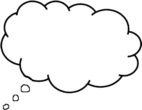 Animated Thought Bubble (503x395), Png Download