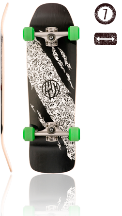 Lush Longboards Dagyr - Longboard (692x722), Png Download