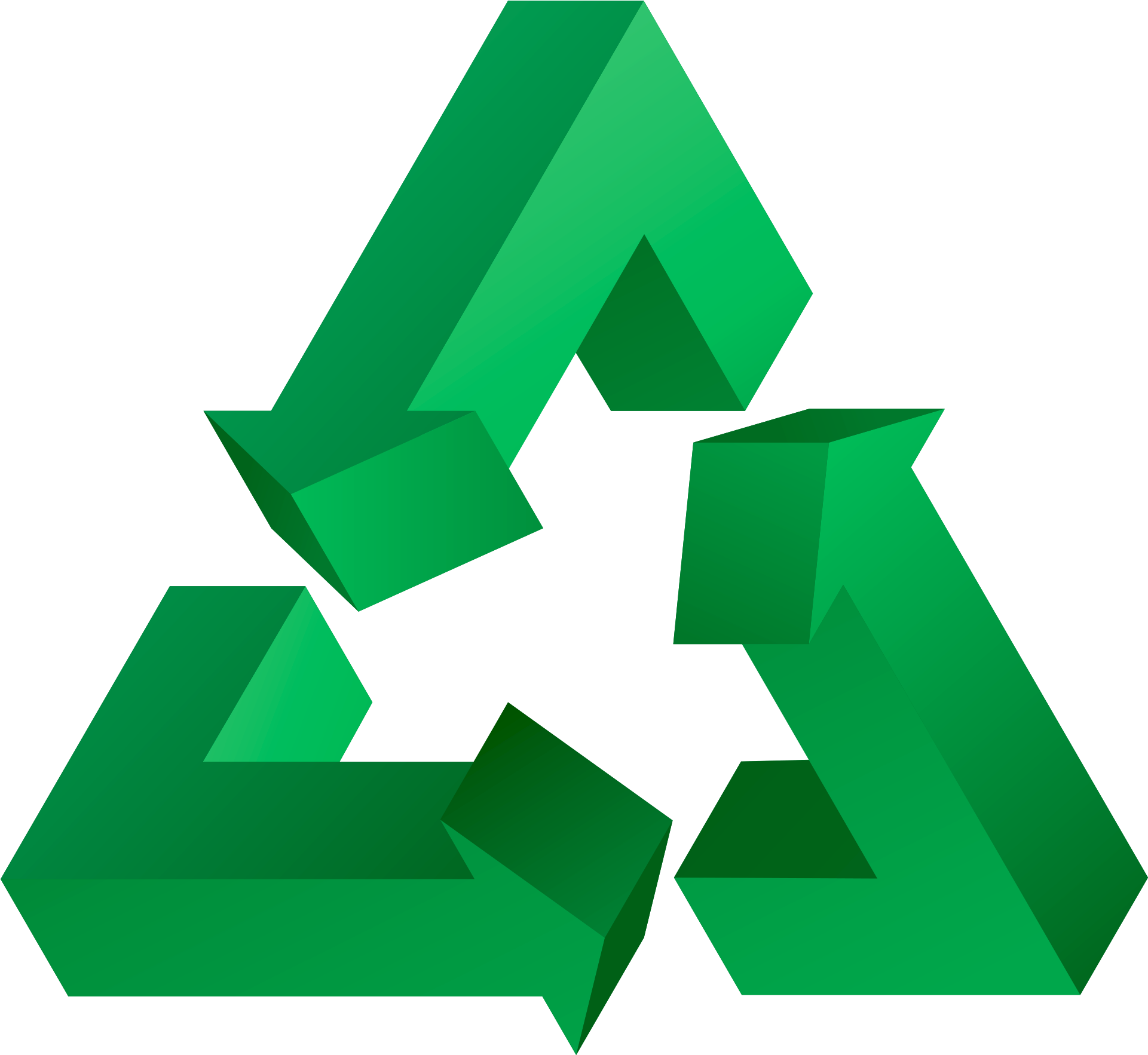 3d Recycle Png Transparent Image - Recycle Logo 3d (500x464), Png Download