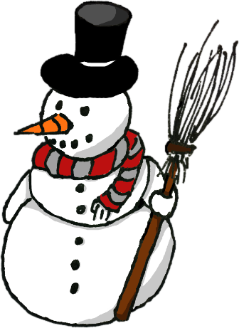 Snowman - Transparent Cartoon Snowman (336x461), Png Download