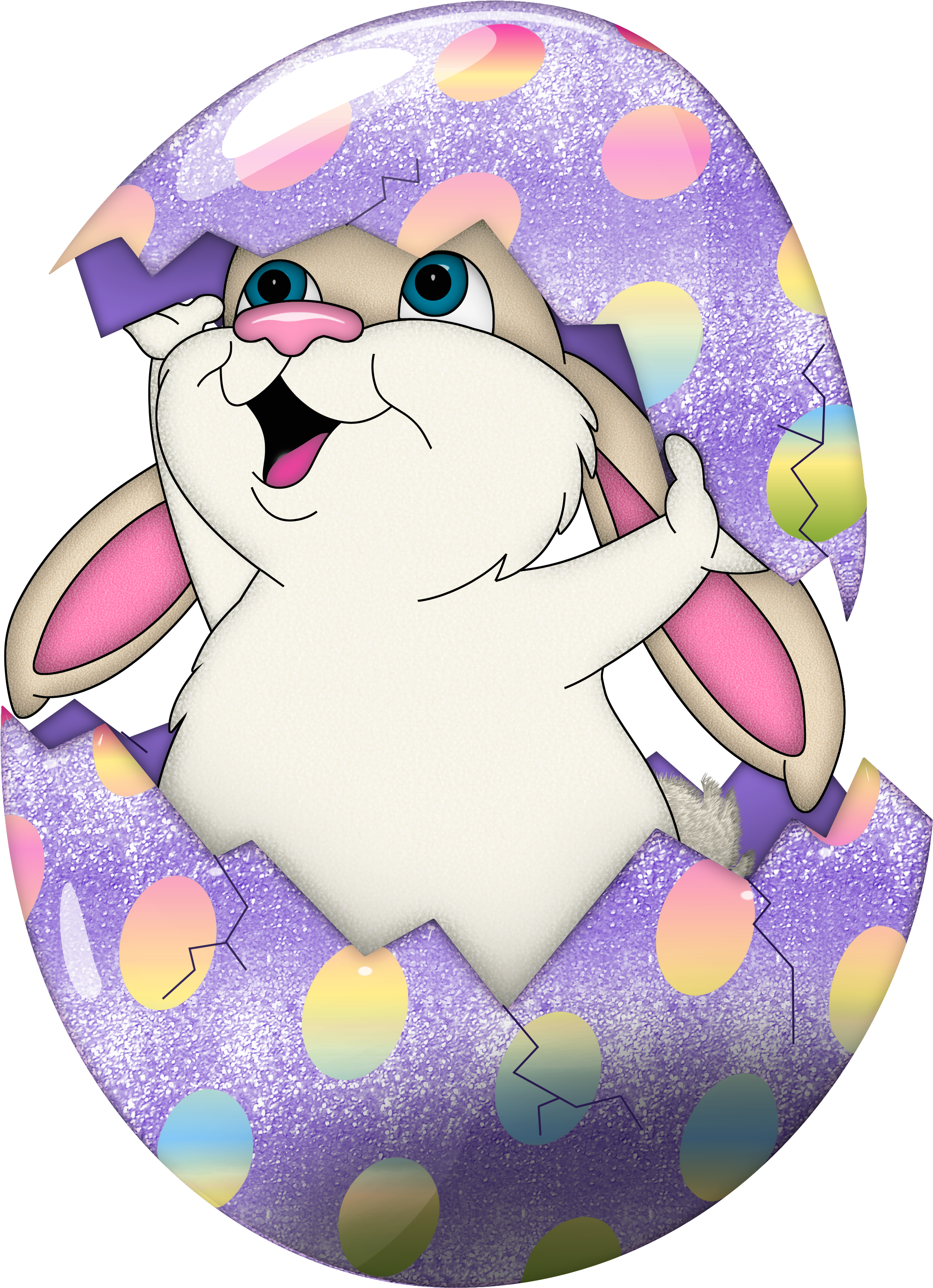 Easter Bunnies Clip Art (2521x3311), Png Download