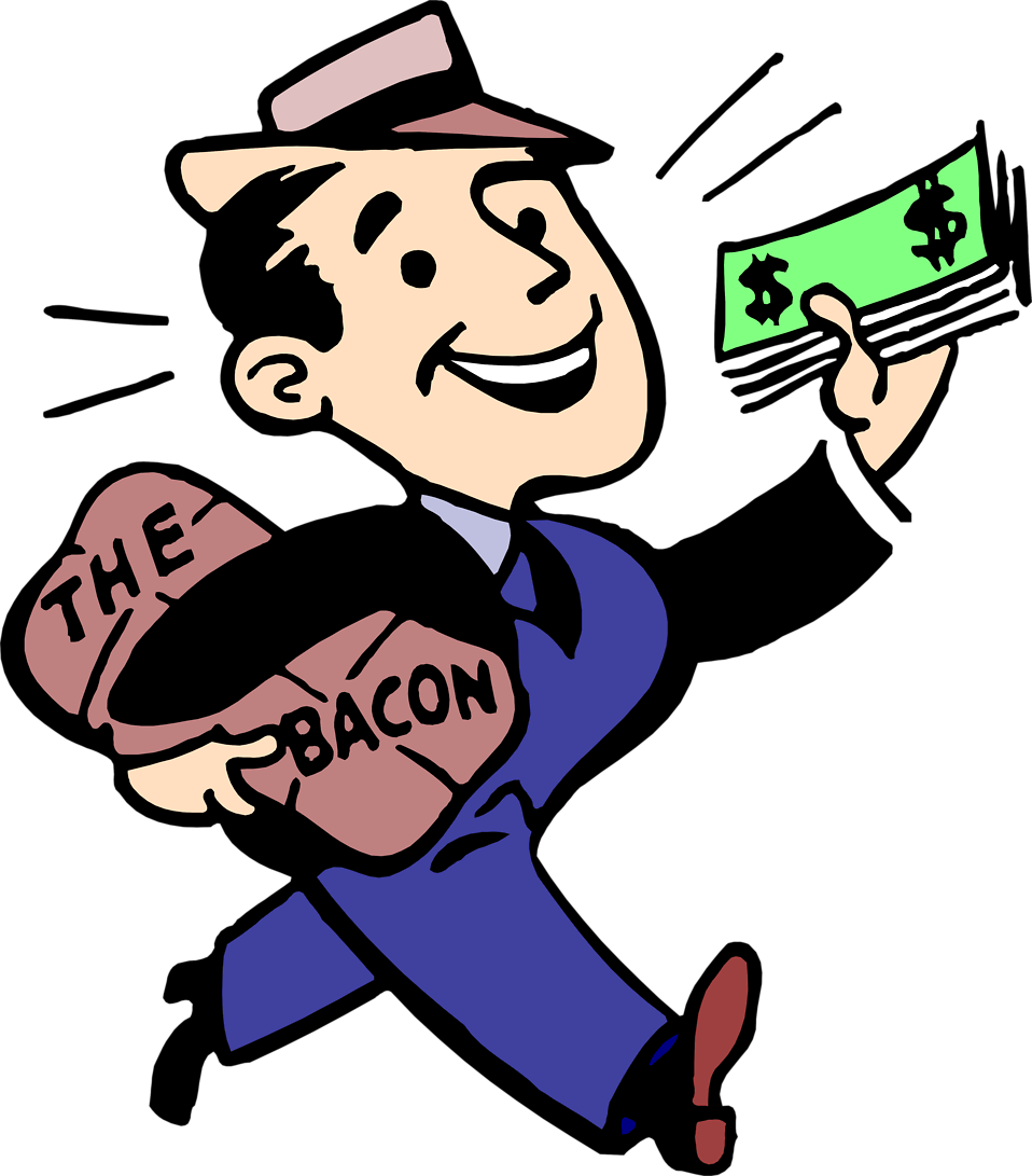 Free Stock Photo - Bring Home The Bacon Clipart (958x1091), Png Download