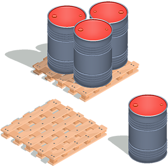 Vector Isometric Icons Of Barrels Of Oil On A Wooden - Petroleum (360x360), Png Download