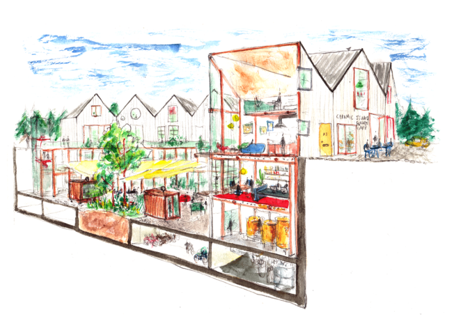 Gasholder Base, London, Uk Future Concept Design Architect - Architecture (809x460), Png Download