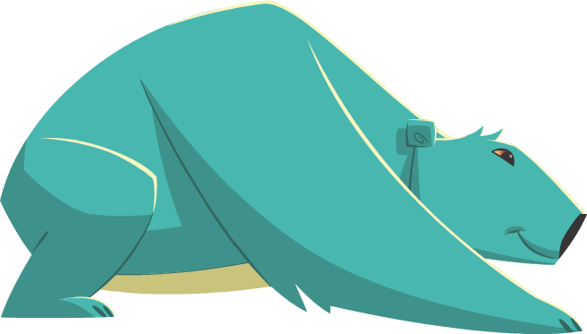 Blue Polar Bear - Animal Jam Polar Bear Transparent (656x373), Png Download
