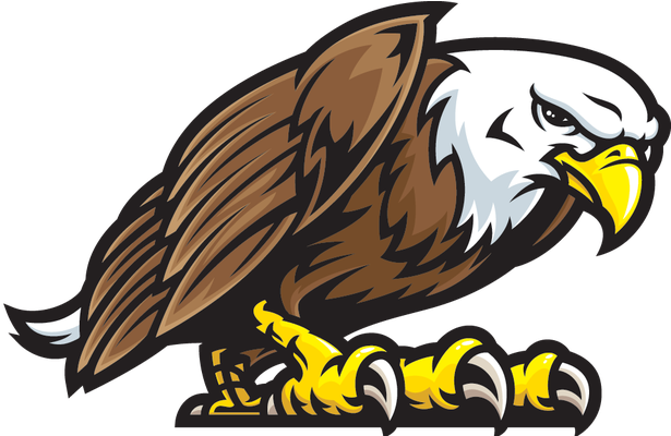 Eagle Clipart Eagle Mascot - Eagle Mascot Eagle Clipart (646x399), Png Download