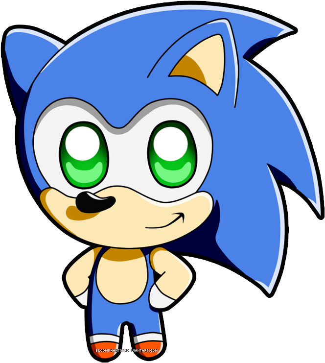 Hedgehog - Chibi Sonic The Hedgehog (692x758), Png Download