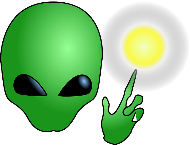 Free Vector Alien Wizard Clip Art - Extraterrestrial Life (600x460), Png Download