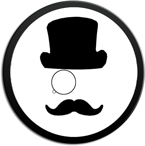 Monocle Top Hat Png Image - Tanda Tanya Vektor Png (521x509), Png Download