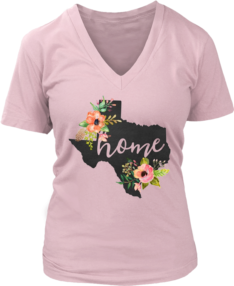 Texas Home Chalkboard Watercolor Flowers State T-shirt - Pembroke Welsh Corgi In My Heart (960x960), Png Download