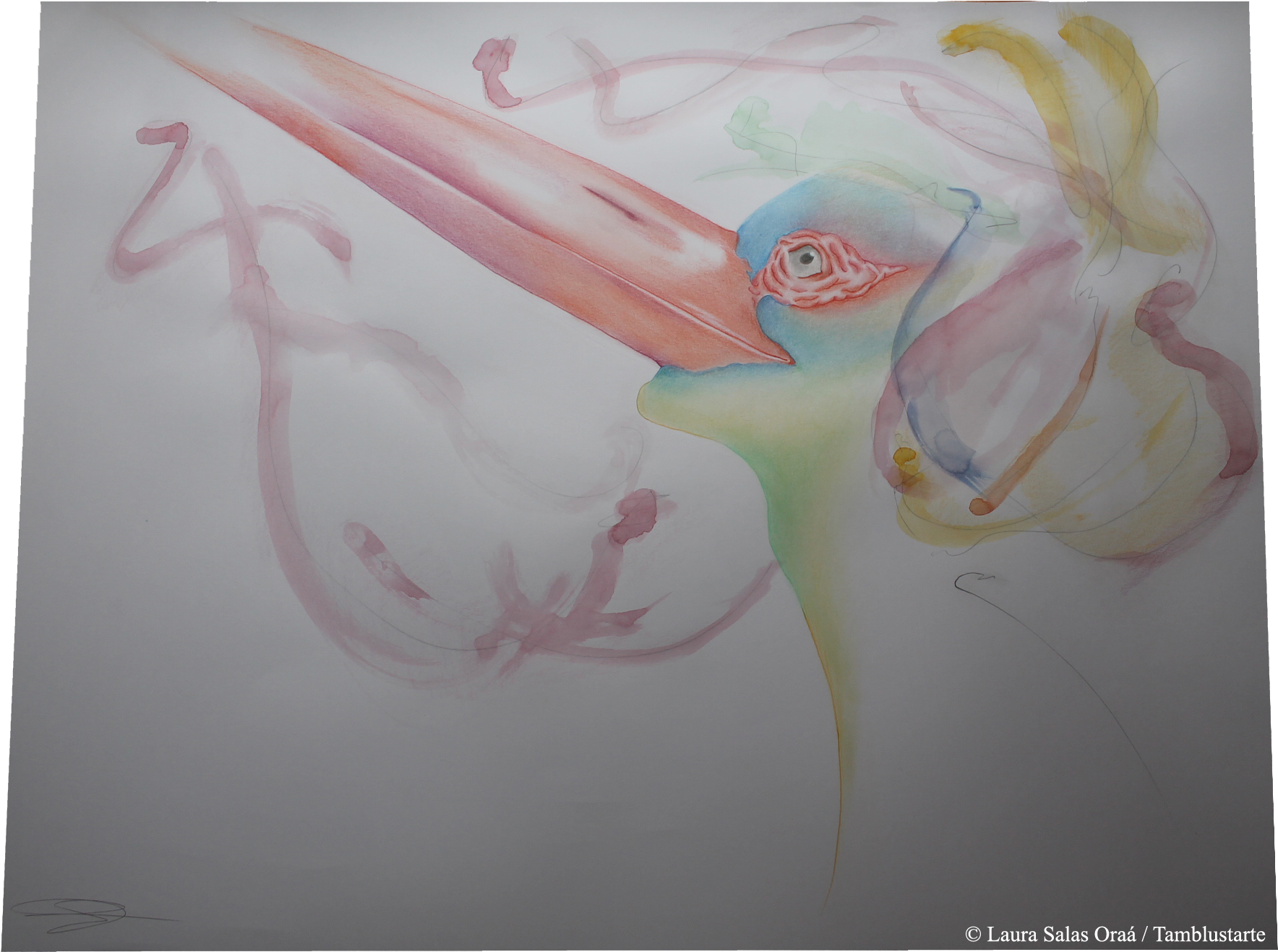Graphite Drawing Watercolor - Drawing (1911x1448), Png Download