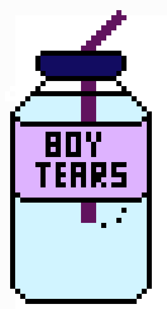 Boy Tears Bottle - Boy Tears Pixel (330x610), Png Download