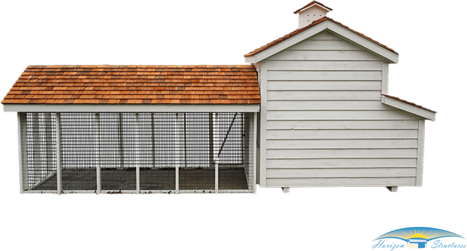 Beautiful Coated Chicken Wire House Ornament Electric - Chicken Coop Png (1600x934), Png Download