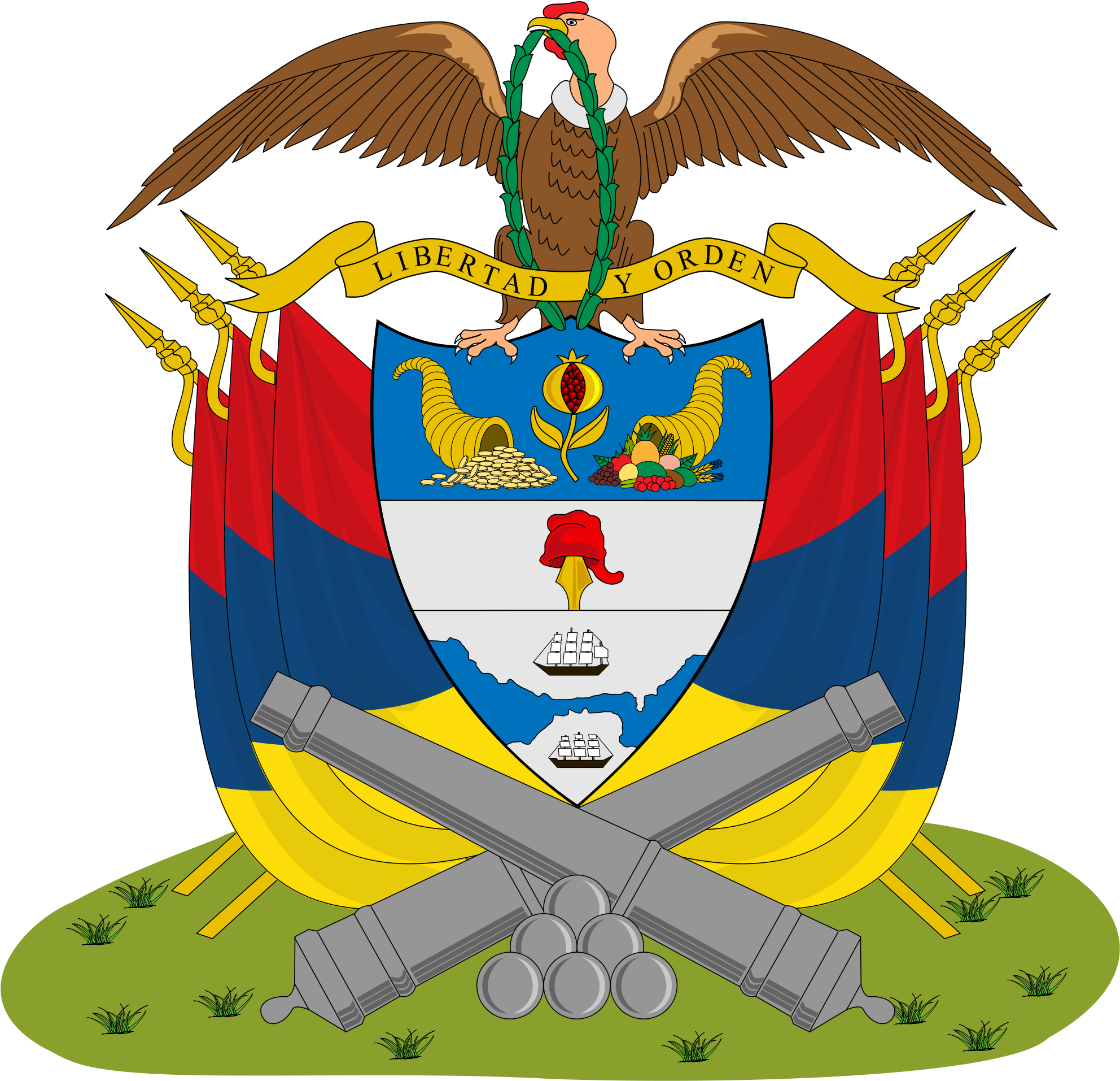 New Granada Coat Of Arms (2000x1934), Png Download