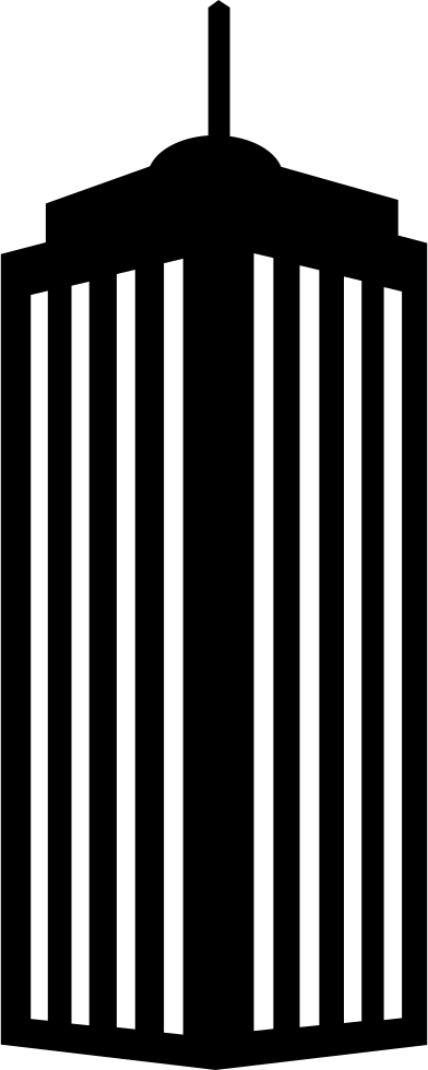 Building Striped Modern Tower Comments - Building (392x980), Png Download