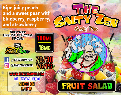 Salty Zen Fruit Salad - Fruit Salad (500x500), Png Download