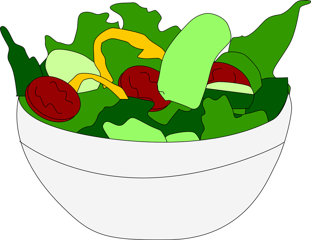 Salad - Chef Salad Clip Art (1000x771), Png Download