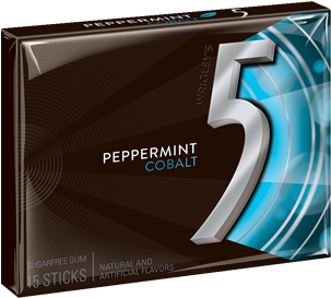 Cobalt - 5 Gum Spearmint Rain (500x500), Png Download