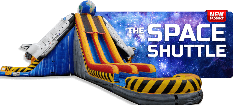 Space Shuttle Water Slide - Water (795x348), Png Download