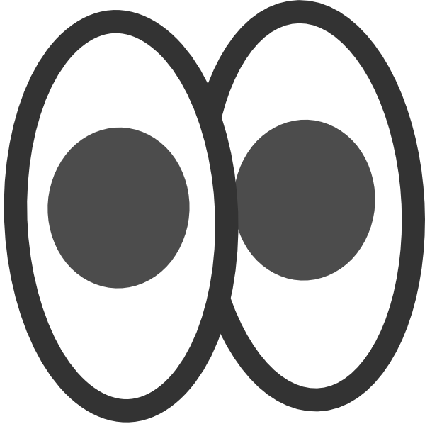Clip Art Eyes Png - Big Pair Of Eyes (600x598), Png Download