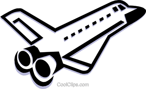Space Shuttle Royalty Free Vector Clip Art Illustration - Jpeg (480x294), Png Download