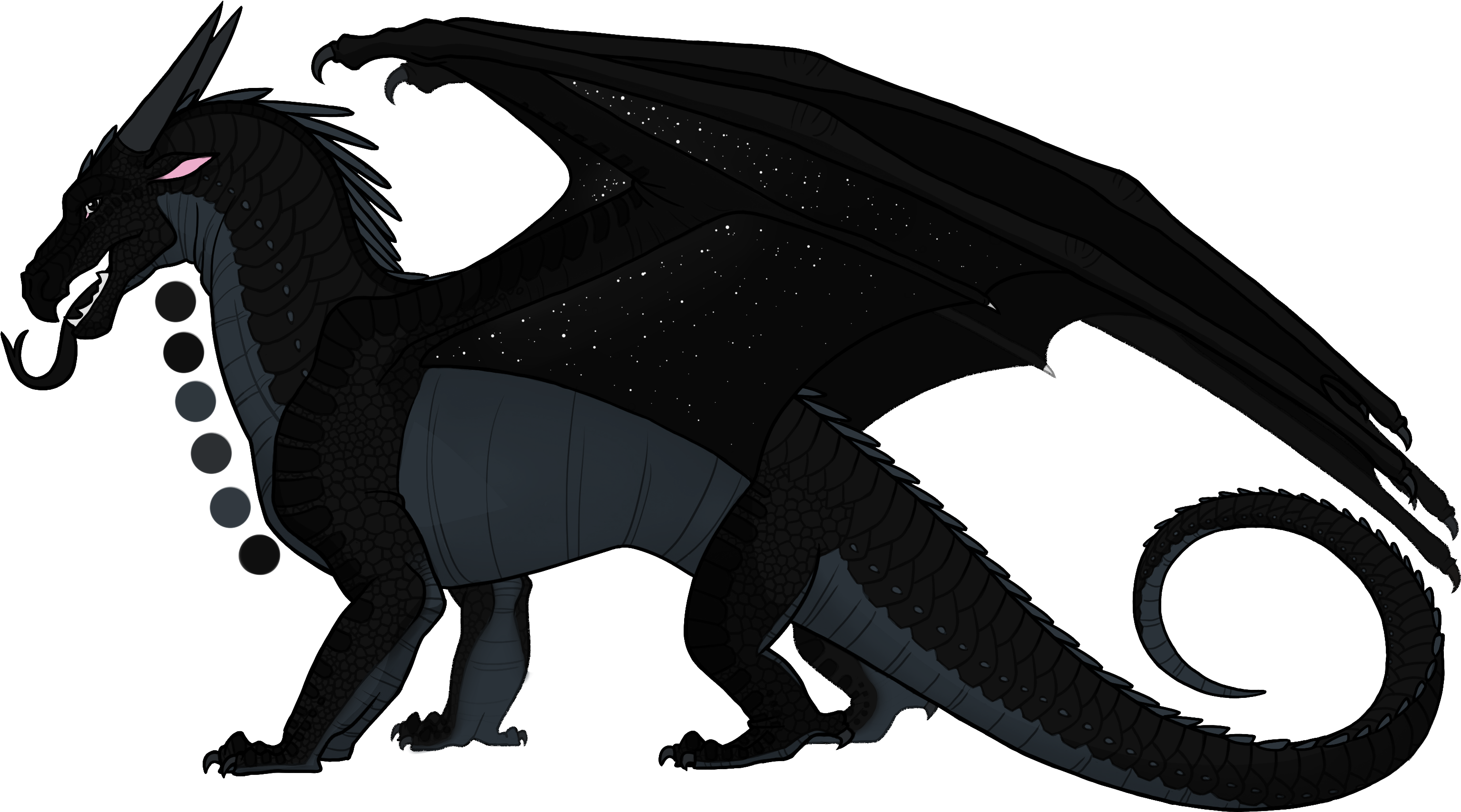 Quickstrike Is A Female Nightwing With Black Eyes - Nightwing Wings Of Fire Dragons (3132x1768), Png Download